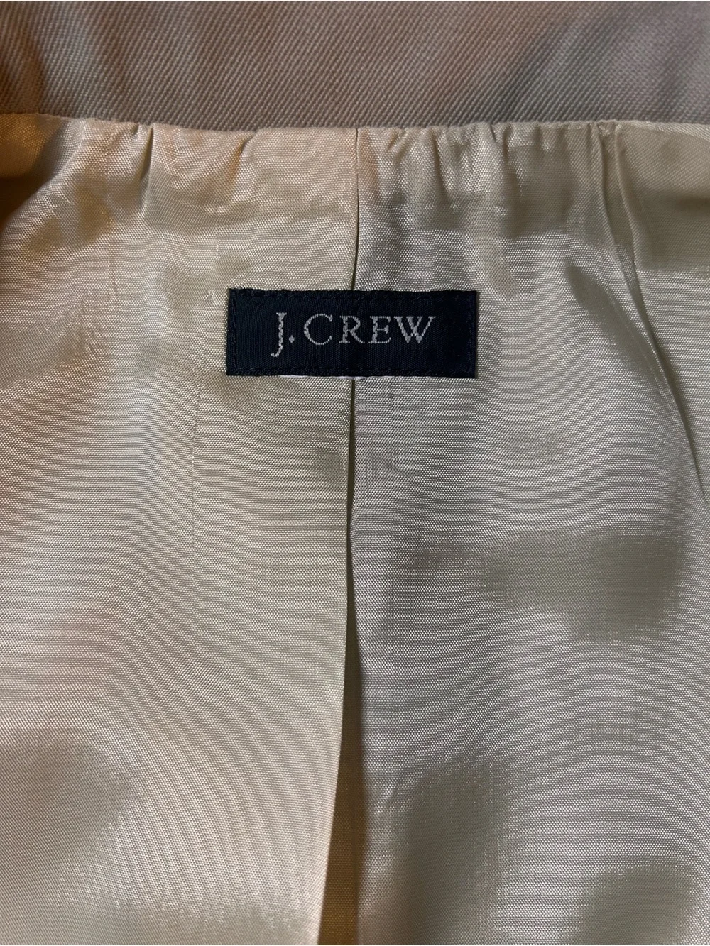 J.Crew Beige 4 Button Tailored Blazer Estimated Size 0-2